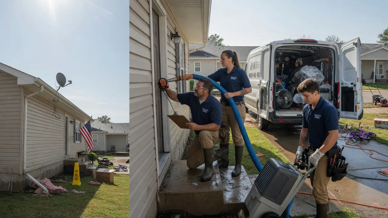 Ceiling Water Damage Restoration in Livingston, WI near me
